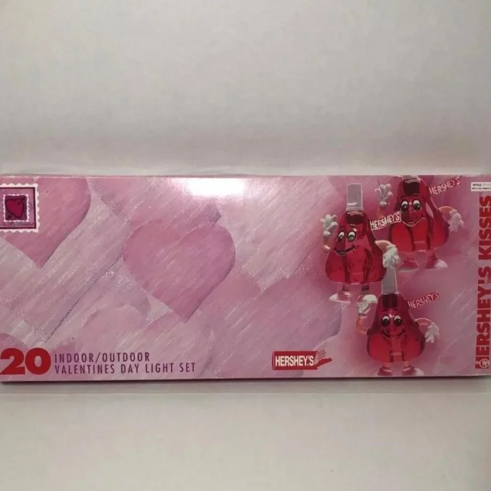 Vintage Red Hershey's 20 Kisses Indoor/Outdoor Valentine's Works Holiday Working